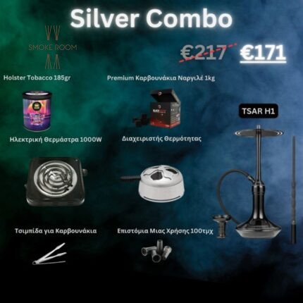 hookah silver combo