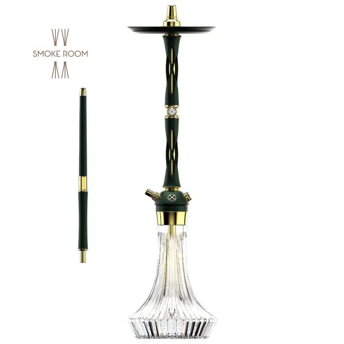 green gold blade hookah