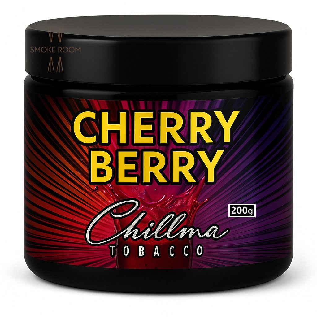 cherry-berry-200g Καπνός Ναργιλέ Chillma Tobacco Cherry Berry 200g - Image 1