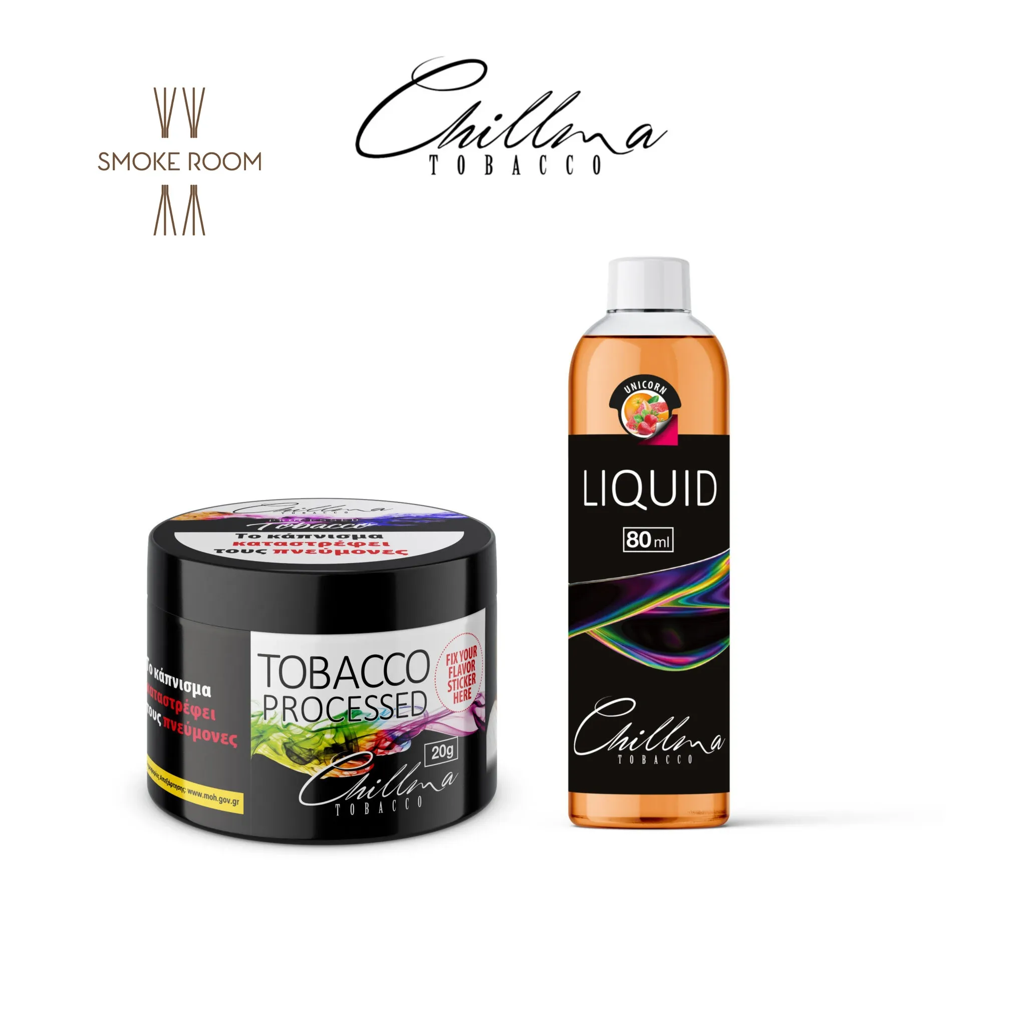 Καπνός Ναργιλέ Chillma Unicorn Καπνός Ναργιλέ Chillma Unicorn – Φράουλα, Ροζ γκρέιπφρουτ